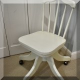 F51. Pottery Barn wooden desk chair. 